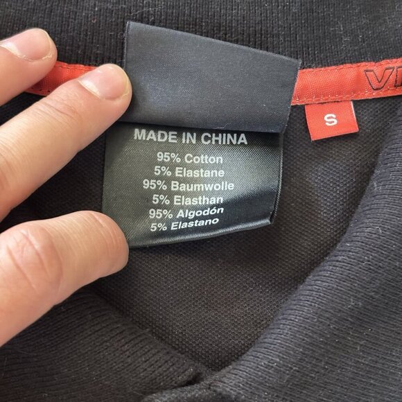 Victory Motorcycle Polo Shirt Mens S Black Red White Logo Bikers EUC - Picture 9 of 12